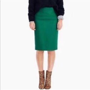 J. Crew Kelly green pencil shirt size 6